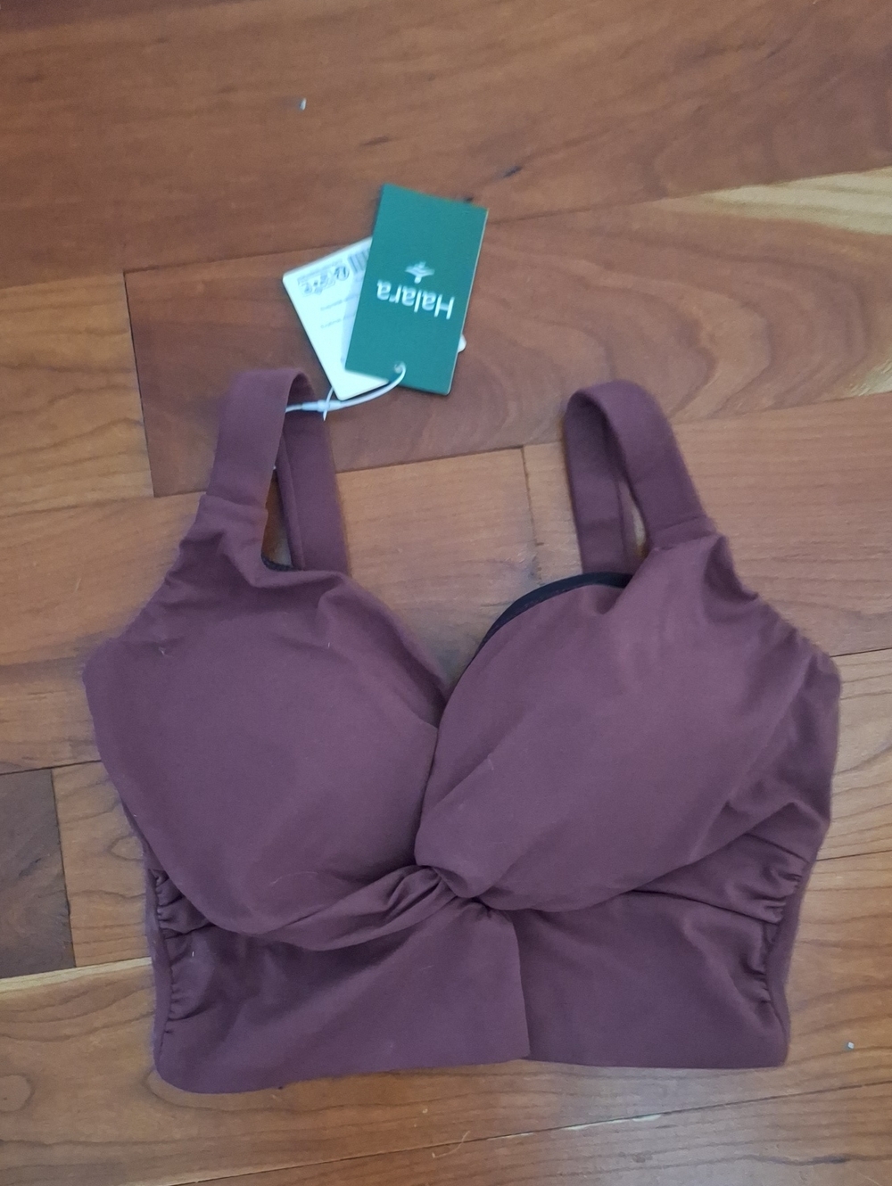 Women's Longline Bra Top in Deep Mauve Halara Nwt Small Dd